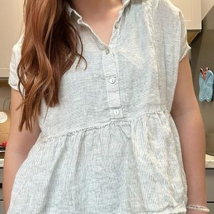 C&C California 100% linen top